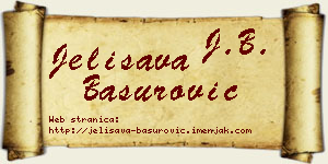 Jelisava Basurović vizit kartica